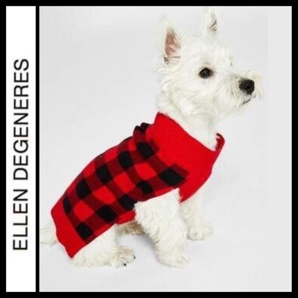 NWT Augie by Ellen Degeneres Plaid Sherpa Sweater